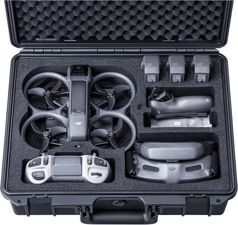 Lykus Titan AT200 Waterproof Hard Case for DJI Avata 2,Goggles 3(Not N3),RC Motion 3,FPV Remote Controller 3, Support Up to 7 batteries [CASE ONLY] - Image 1